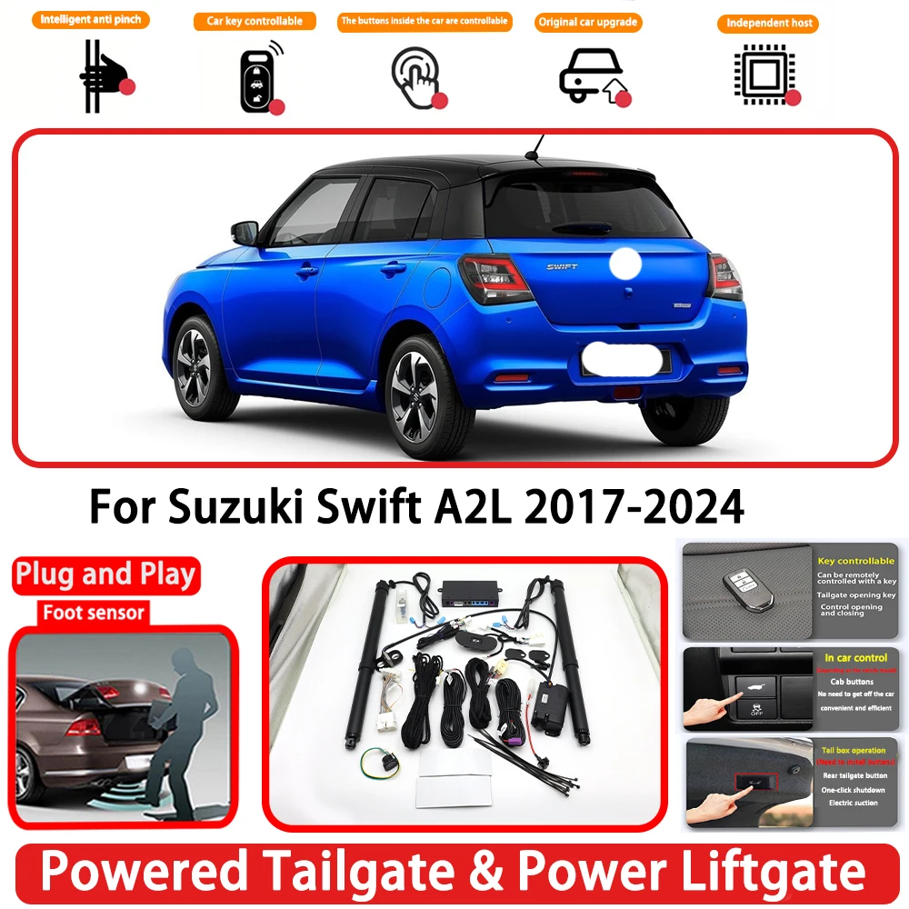 for Suzuki Swift A2L 2017-2024 OEM Plug and Play Auto Powered Tailgate Power Liftgate Rear Trunk Opener System
