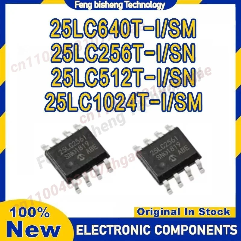 

5PCS 25LC256T-I/SN 25LC256T 25LC512T 25LC640T 25LC1024T 25LC1024T-I/SM 25LC256 25LC512 25LC640 25LC1024 IC Chip SOP-8 in stock