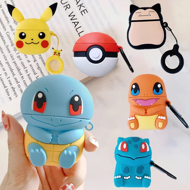 

Anime Pokemon Earphone Case for Apple Airpods 1 2 3 Pro Case Pikachu Protective Covers Bluetooth Earphone Shells Capas Toys Gift