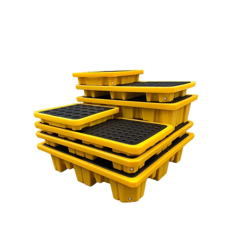 Customized 40L/60L/80L/120L/200L two-way entry 2/4 drum overflow container tray drip oil tray