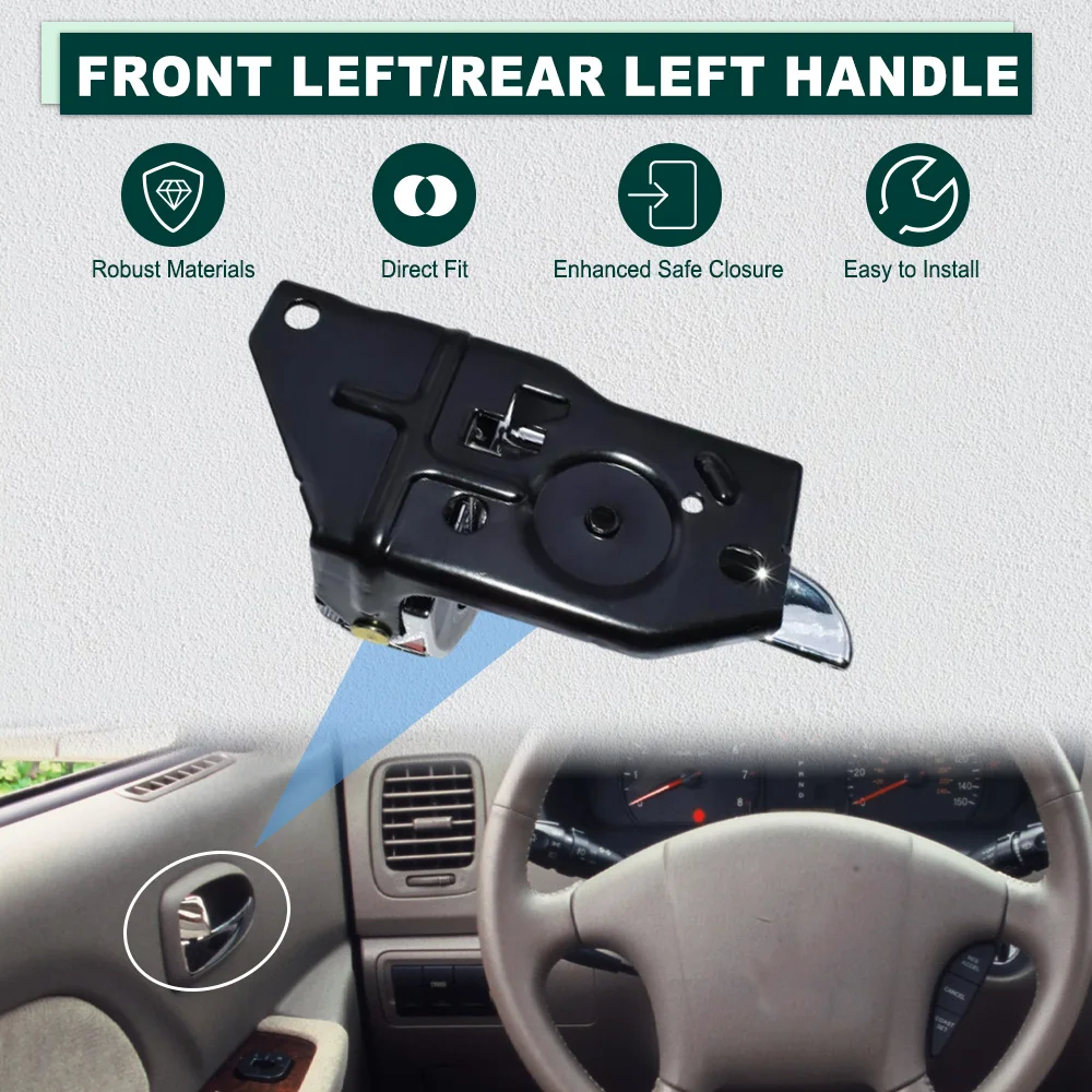 For Hyundai Sonata 2002 2003 2004 2005 Car Interior  Inside Door Handle Front Rear Left Right 26103-D010, 26203-D010