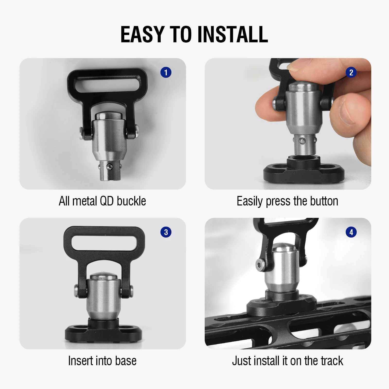 TRUIFOTO stainless steel QD sling swivel buckle