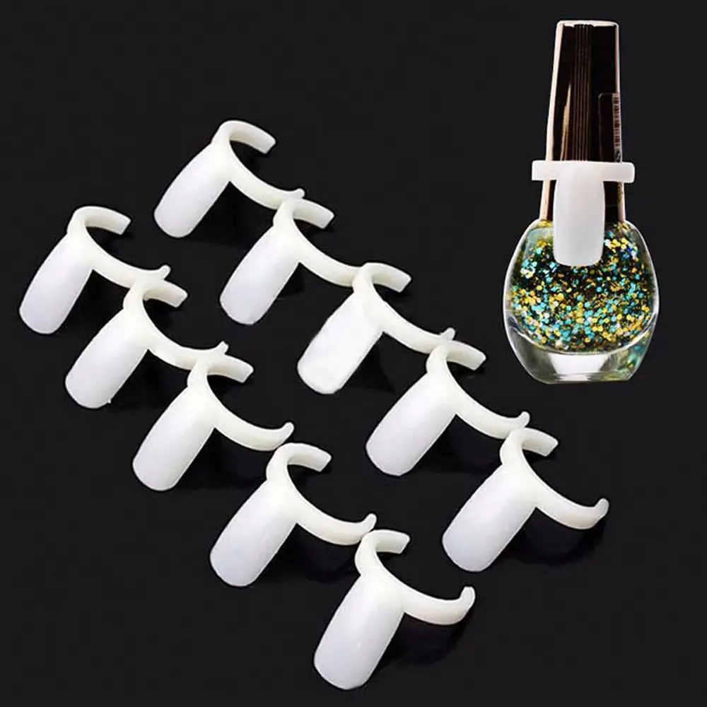 50Pcs Nail Art Ring Polish Color Display Practice DIY Nail Tools Tips Sticks Nail Art