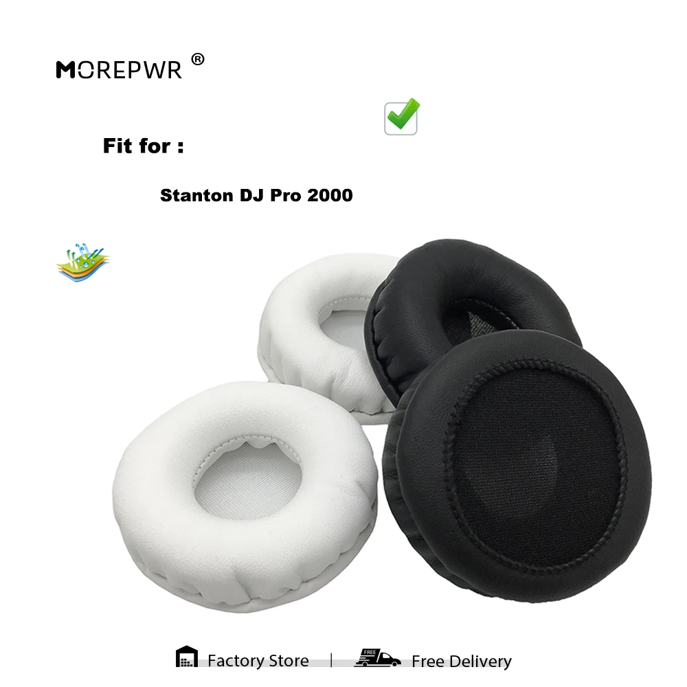 

Morepwr новые обновленные Сменные амбушюры для Stanton DJ Pro 2000, запчасти для гарнитуры, Кожаная подушка, бархатные амбушюры, чехол