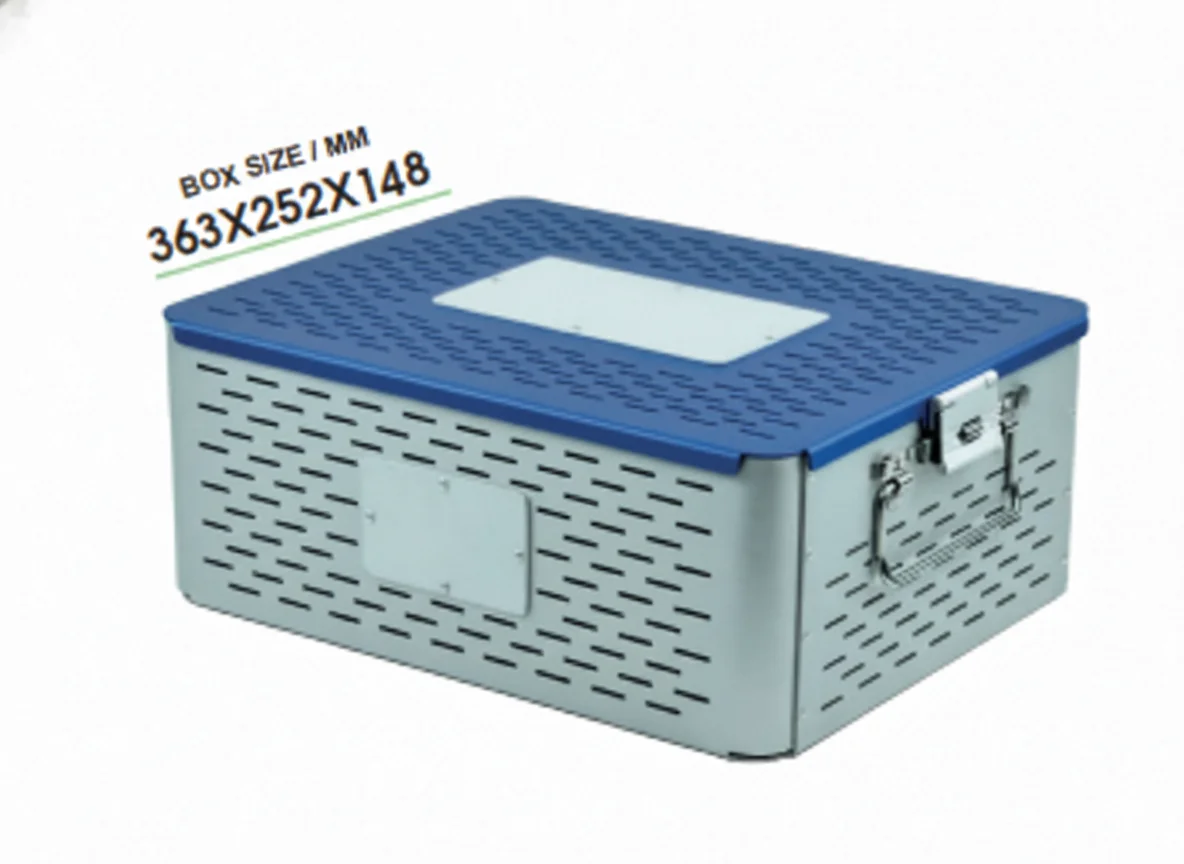 2026 NEW Azicon's Custom Aluminum Perforated Sterilization Container. Autoclave Cassette Box Surgical Instrument Tray