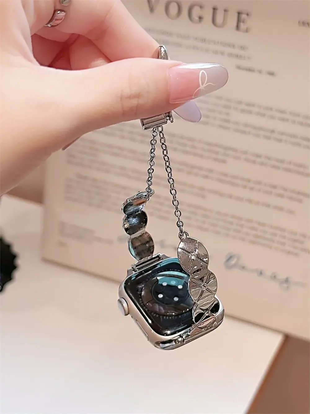 موضة متفوقة المعين سوار ربط ل سوار ساعة يد آبل سلسلة S10/8/7/6/3/4/5/9 40 مللي متر 41 مللي متر 42 مللي متر 44 مللي متر 45 مللي متر 46 مللي متر