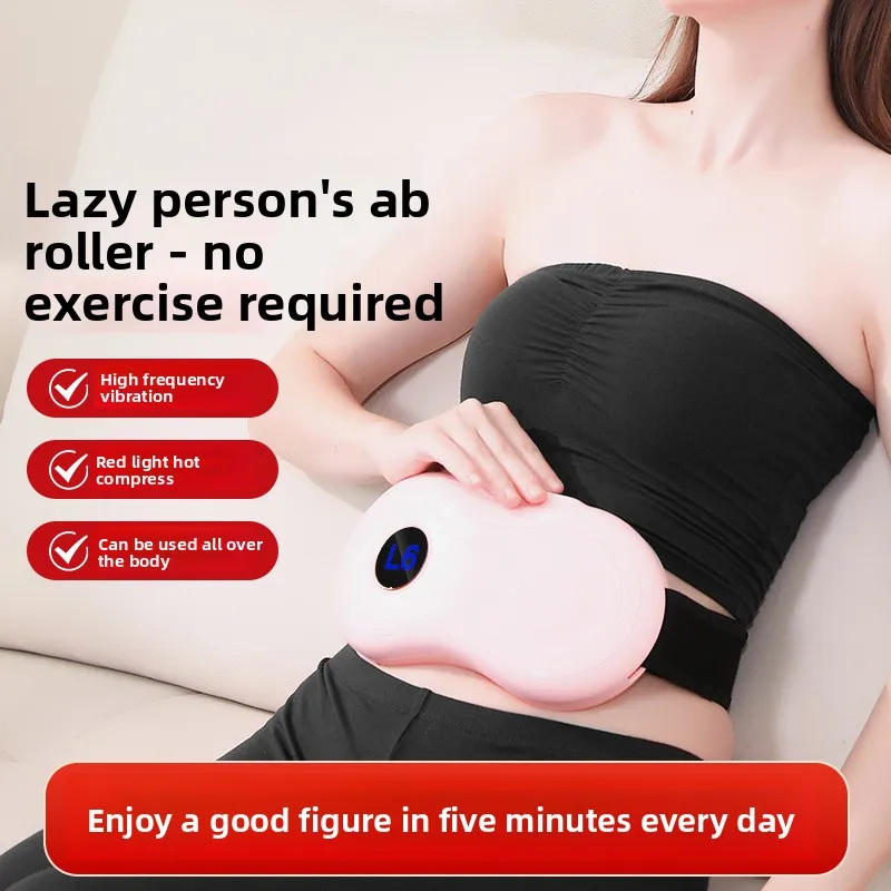 HOT SALE Lazy Weight Loss Belly Machine Waist Abdominal Massager Heating Massage Belt Weight Loss Artifact Abdominal Massager