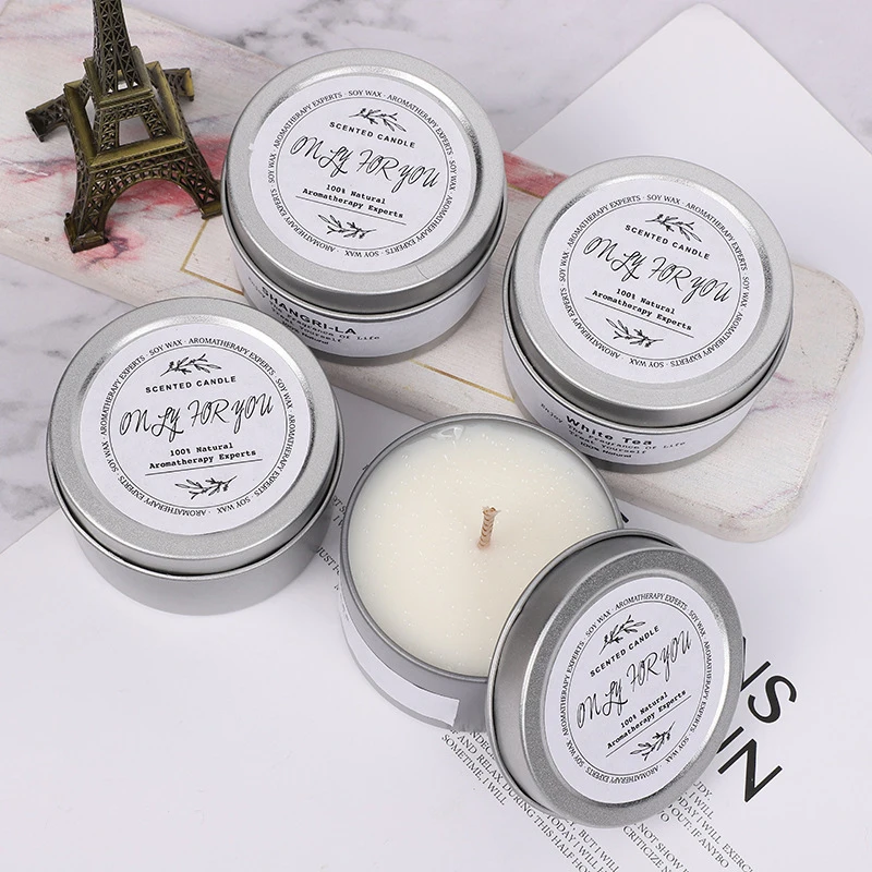 120ML/4OZ Candle Jars Empty Candle Tins Balck Gold Tin Can with Lid Round Metal Storage Container Spice Tea Canister