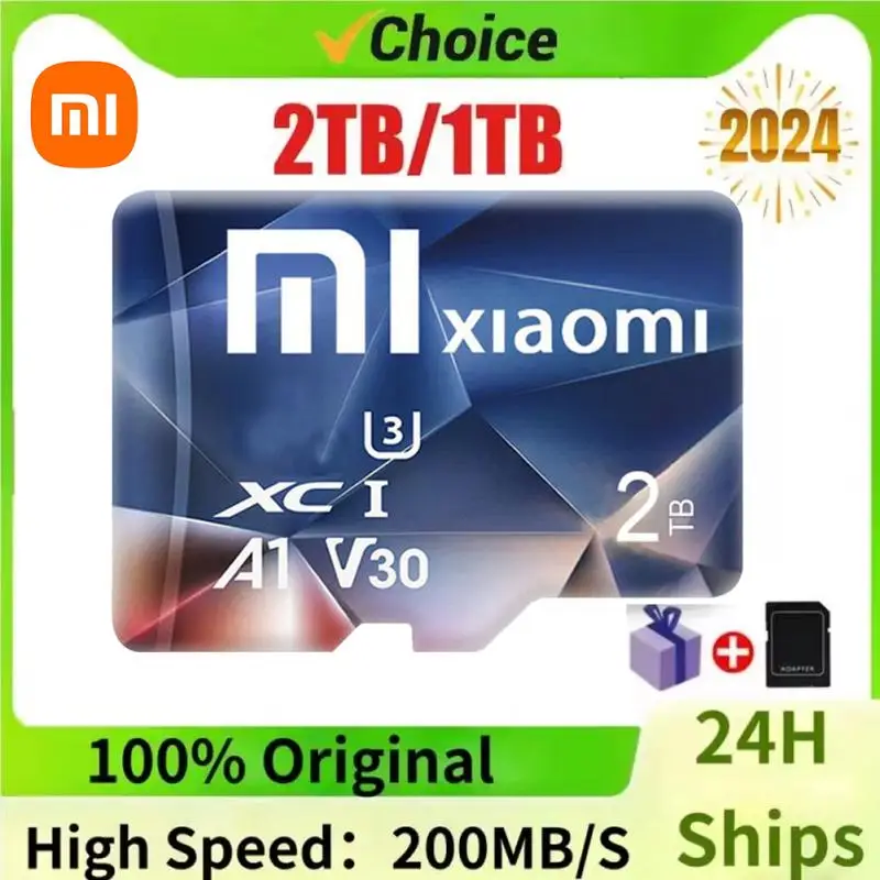 Карта памяти Mijia Xiaomi, 128 ГБ, класс 10, V30, 1 ТБ, SD-карта, 512 ГБ, высокоскоростная карта Micro TF SD, 256 ГБ для Nintendo Switch