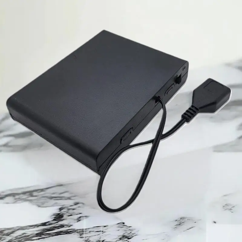 △ 1Pcs USB Mini Power Supply Battery Box With Cover And Switch 6 X AA USB Battery Box For 9V LED Strip Lights