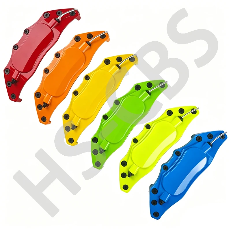 4PCS Metal Car Front Rear Brake Caliper Covers Disc Shell Stickers For Toyota Suzuki Mazda Nissan Mitsubishi Hyundai Kia Dodge