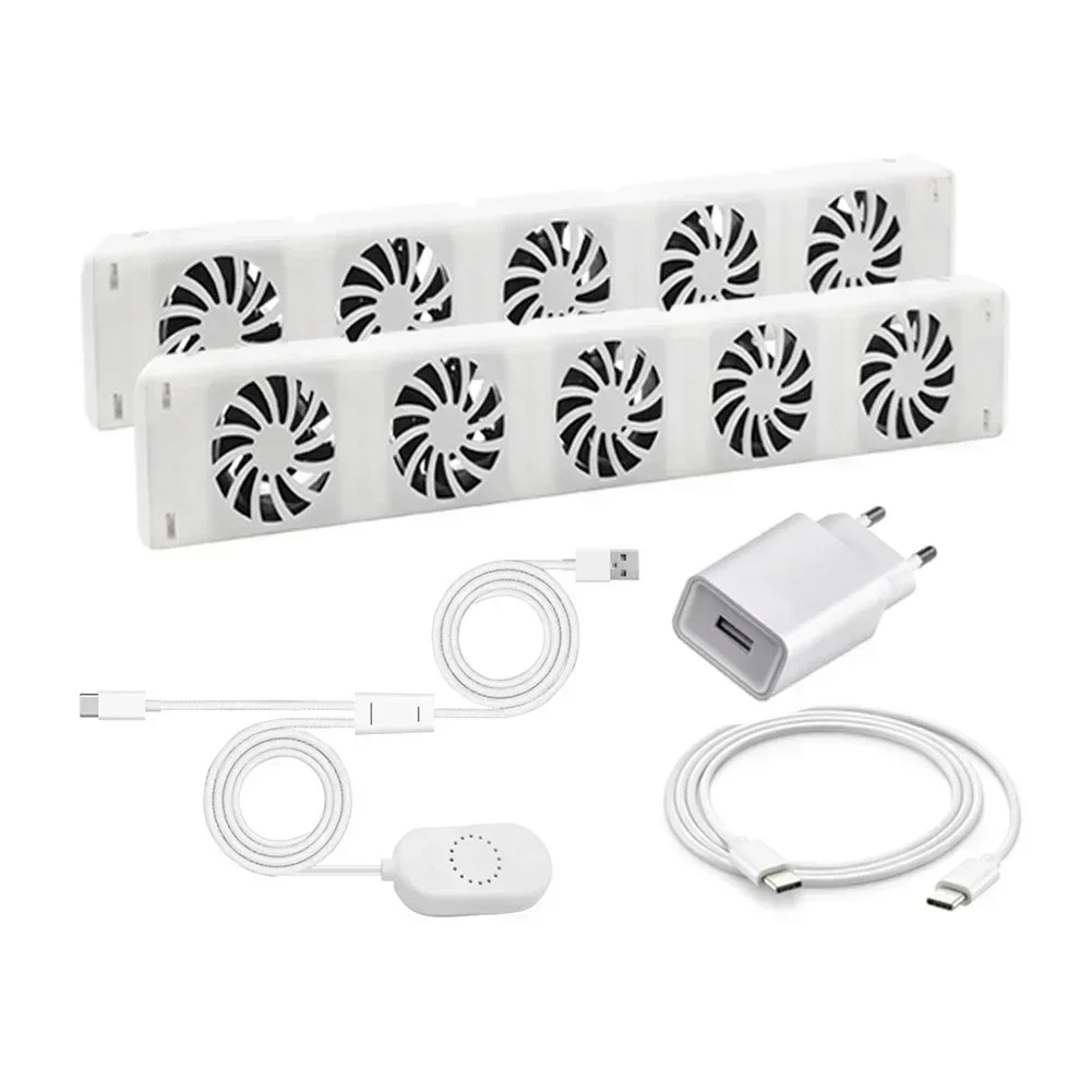 5.0 Radiator Fan For Smart Radiator Booster Extension Set Ventilator Fan Home Fireplace Fan Home Warm Heat Distribution EU Plug