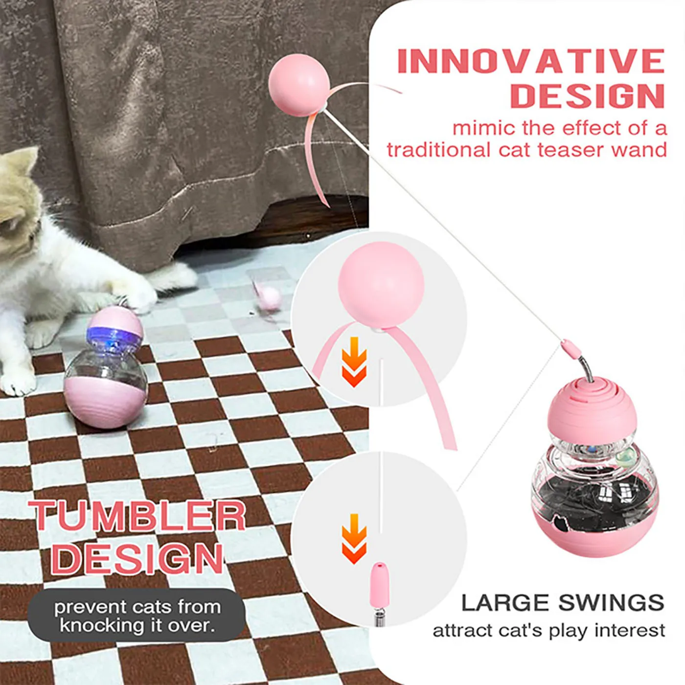 Pet Supplies Factory Company Manufacturers Toy Manufacturer Cat/Kitty/Kitten Treasure Gourd Cat Toy