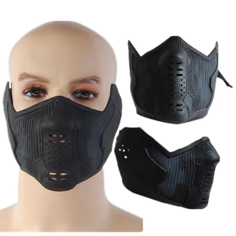 Winter Soldier Mask Men Fantasy Bucky Barnes Cosplay Latex Masks Masquerade Halloween Party Costume Accessories Props