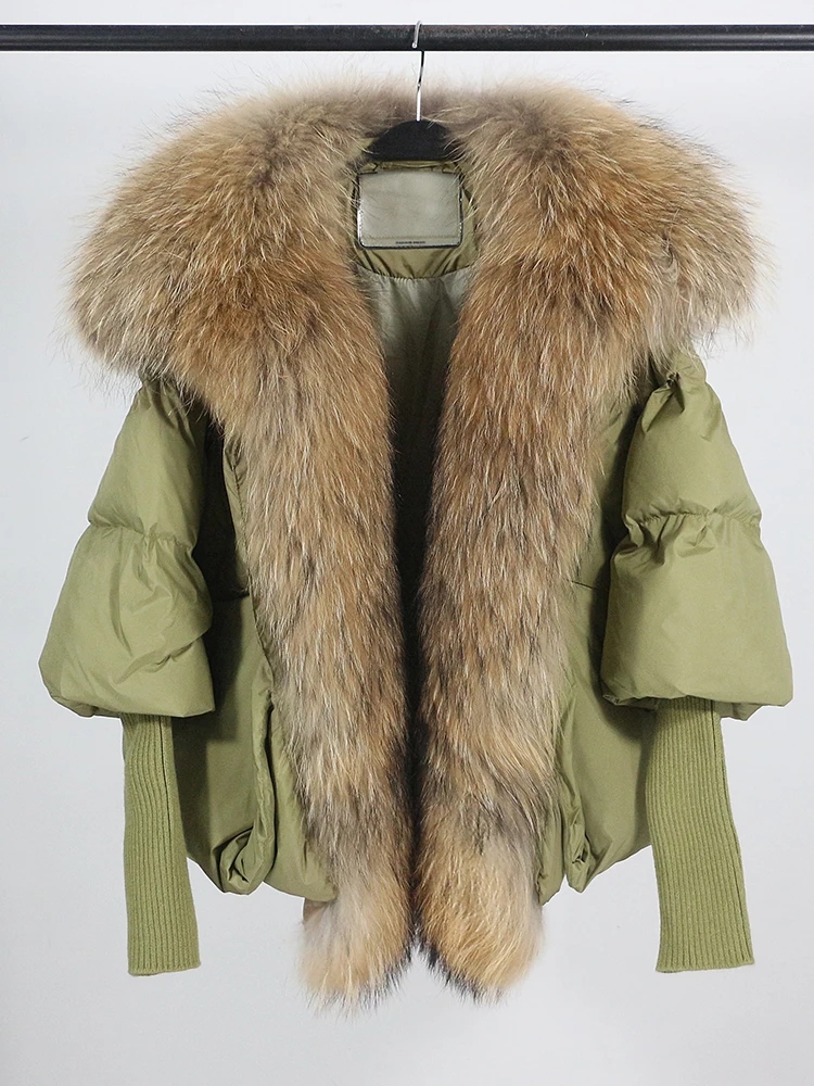 Lose Natürliche Echt Fox Pelz Kragen Mantel Dicke Neue Europäische Mode Weiße Ente Unten Jacke Winter Frauen Warme Luxus Oberbekleidung – Detail 30
