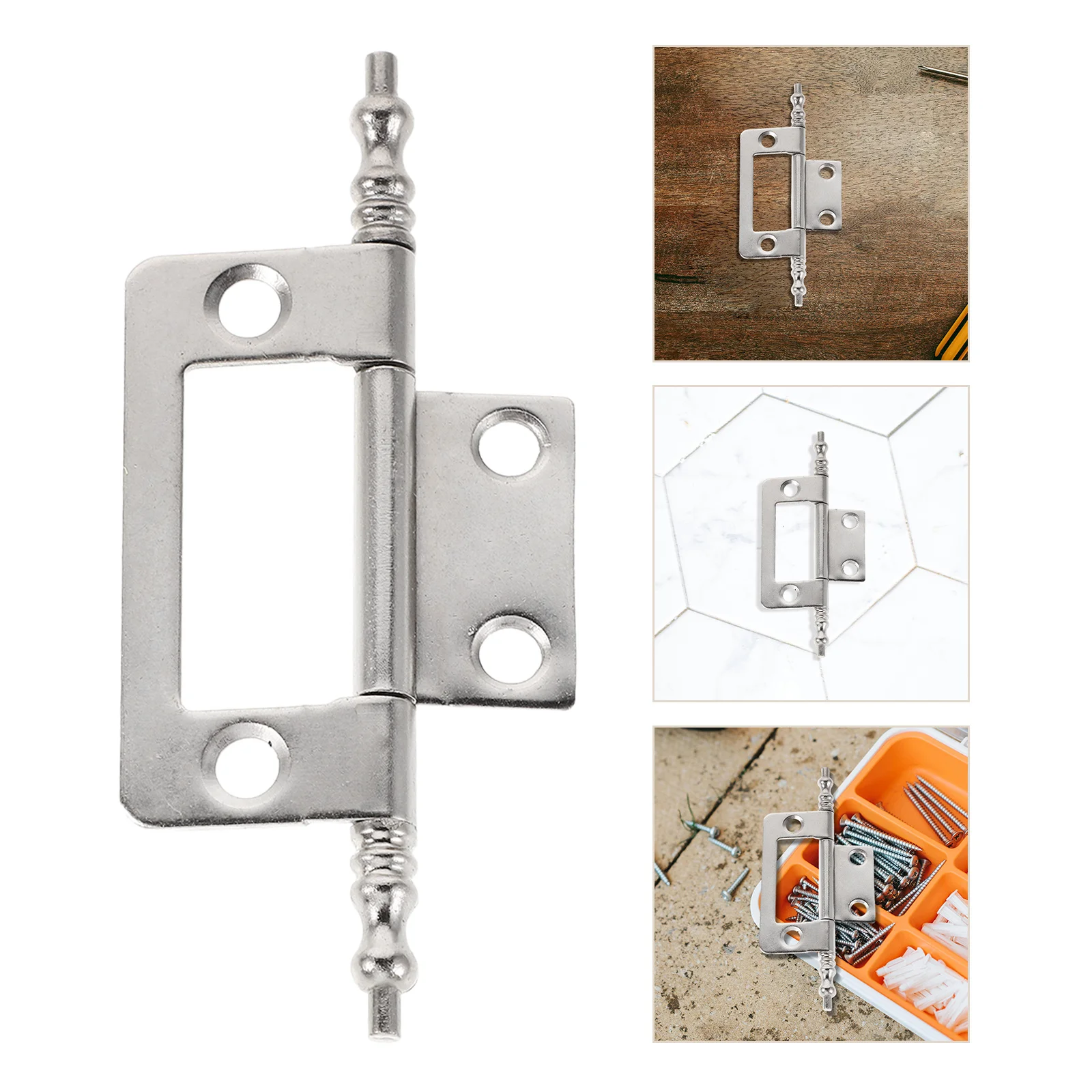 

16Pcs Concealed Cabinet Hinges Metal Stable Foldable Flush Hinge for Kitchen Drawer Wardrobe Furniture Hardware Door