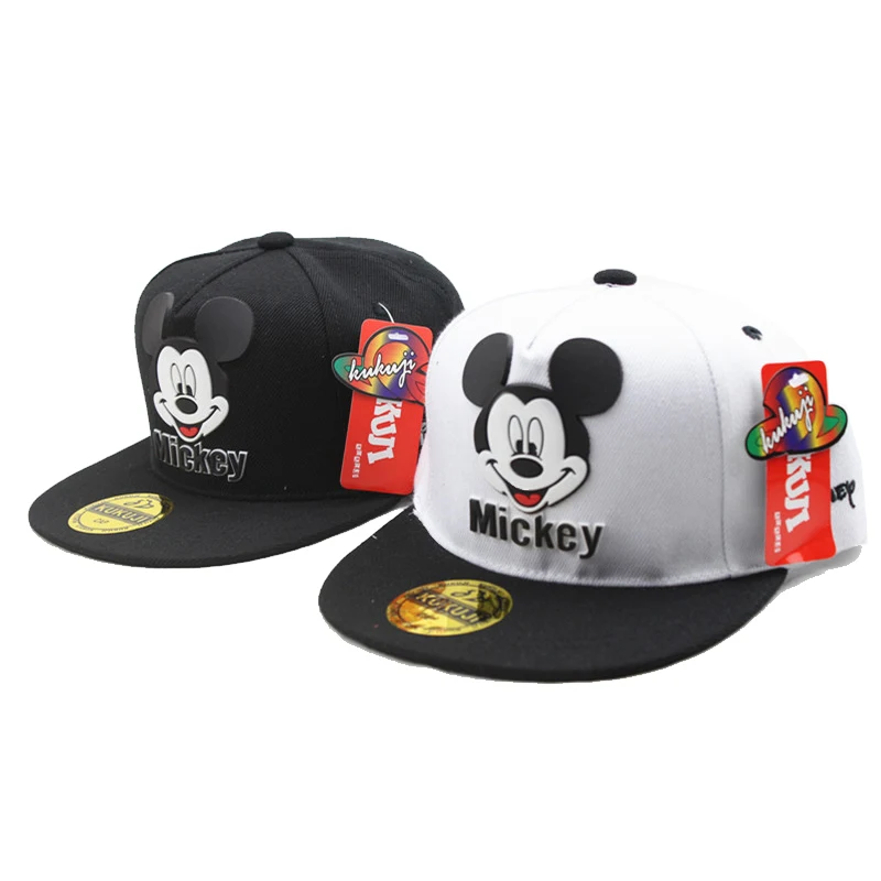 Disney Mickey Mouse Hat Disney Boy Girl Baseball Cap Fashion Children Hip Hop Caps Kids Snapback Breathable Hats Spring Summer