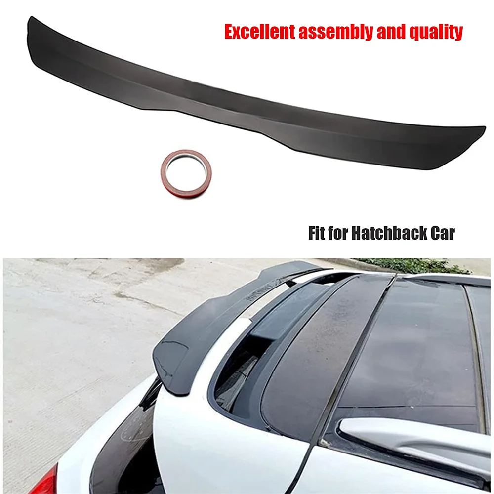 Car Universal Roof Spoiler Tail Universal SUV Two Box Rear Wing Stick-on Perforated Trunk Spoiler Rear Wing Car Adaptations Tail