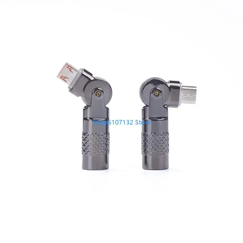 87HD Type C To USB Adapter Aluminum 4.8cm 90 Degree Rotating For Smartphones 480Mbps Data Transfer 3A Fast Charging