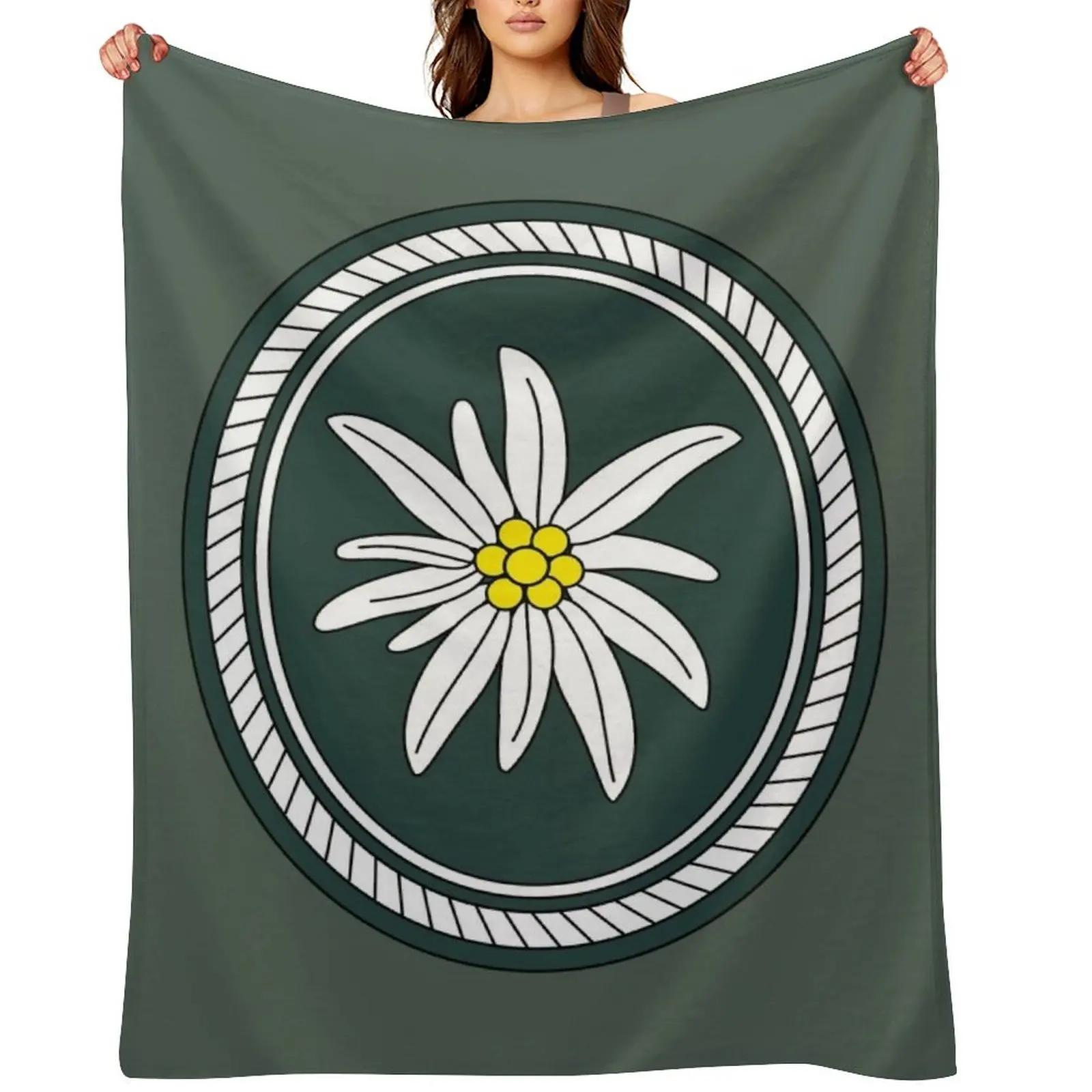 

1st Mountain Division - 1. Gebirgsdivision (German Bundeswehr - Historical) Throw Blanket wednesday Comforter Blankets