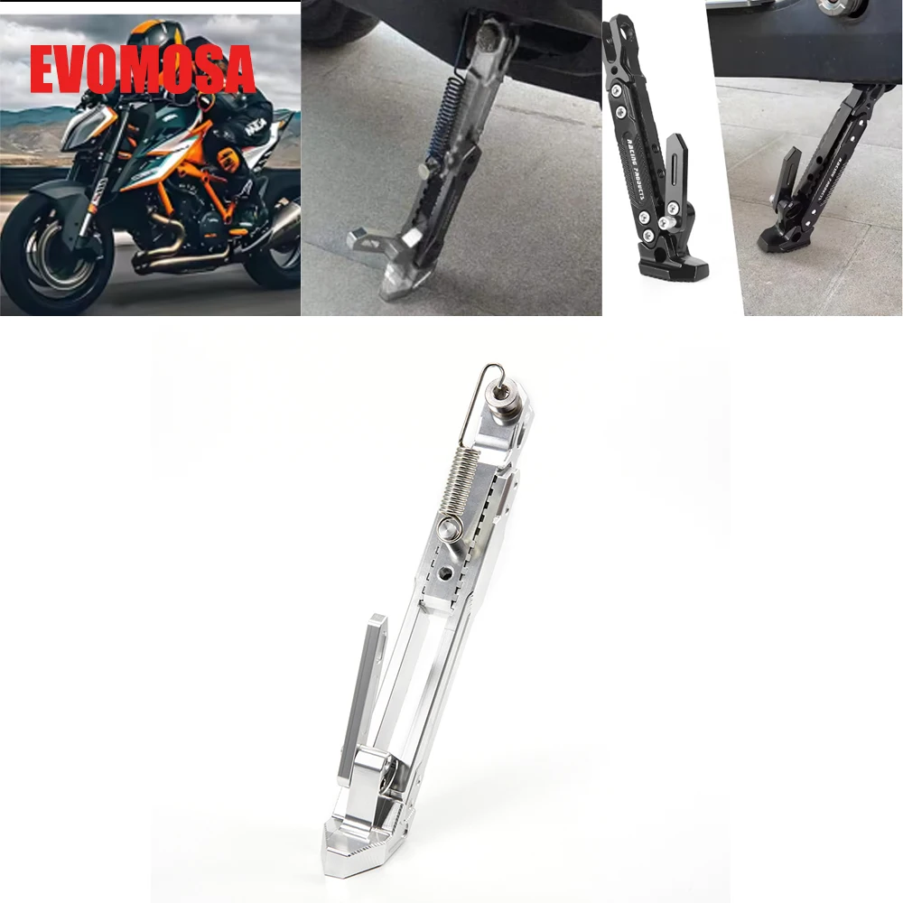 Motorcycle Foot Bracket Motorbike Kick Side Kickstand Parking Bracket For YAMAHA MT07 MT09 Tracer 9 900 GT 7 700 GT MT10 YZFR1
