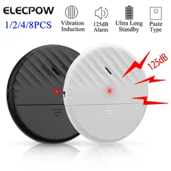 Elecpow 무선 도어 창 진동 센서 알람 125dB 유리 브레이크 도난 방지 센서 홈 보안 보호 알람