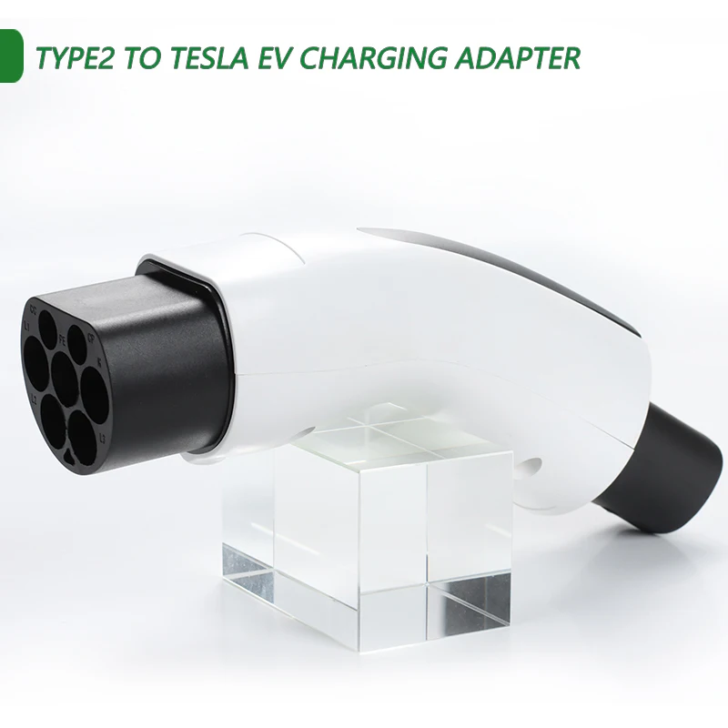 Adaptador EV tipo 2 para coche eléctrico, Conector de carga tipo 2a Tesla, enchufe europeo a TESLA, 32A, 250V