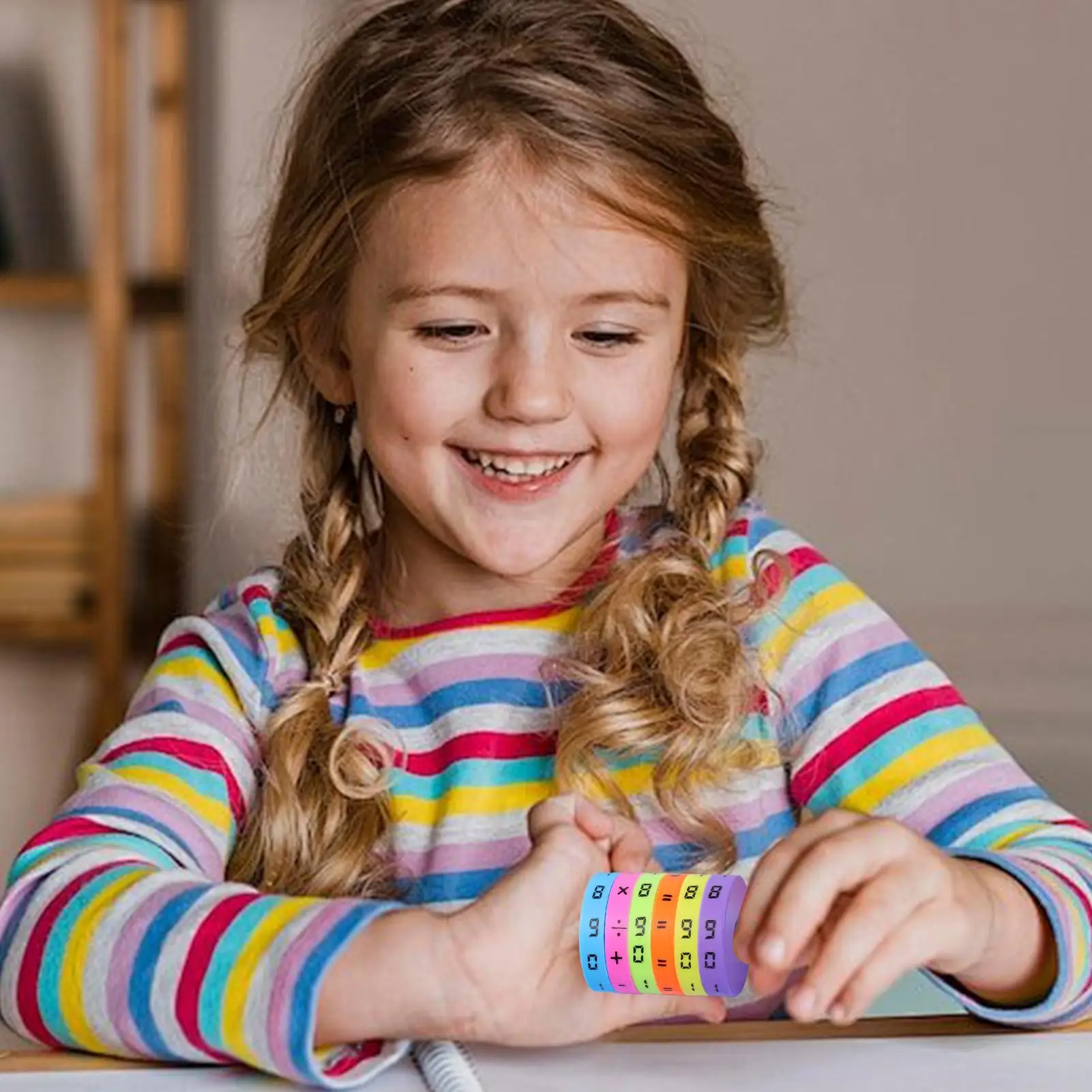 ของเล่นคณิตศาสตร์ทรงกระบอกมหัศจรรย์แบบมอนเตสซอรี่ ลูกบาศก์ตัวเลข ของเล่นฝึกคณิตศาสตร์สำหรับเด็ก เกมนับเลข ปริศนาเสริมพัฒนาการเรียนรู้สำหรับเด็ก