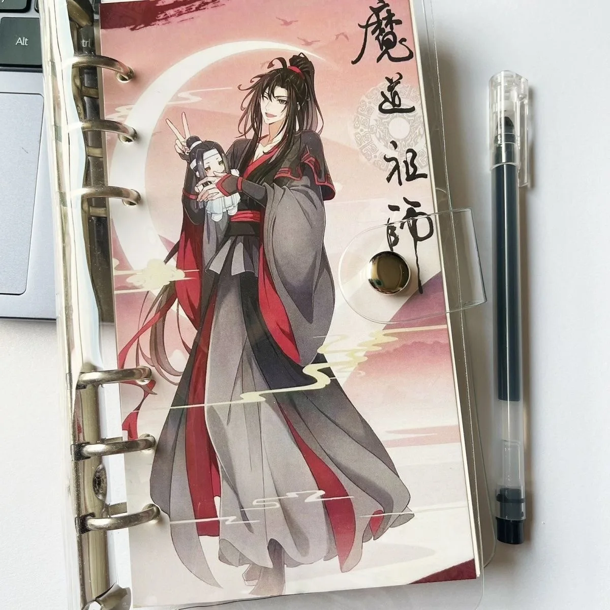 

Grandmaster of Demonic Cultivation WeiWuXian LanWangJi Cosplay Cartoon Student Loose-leaf Ledger Notepad Diary Notebook Delicacy