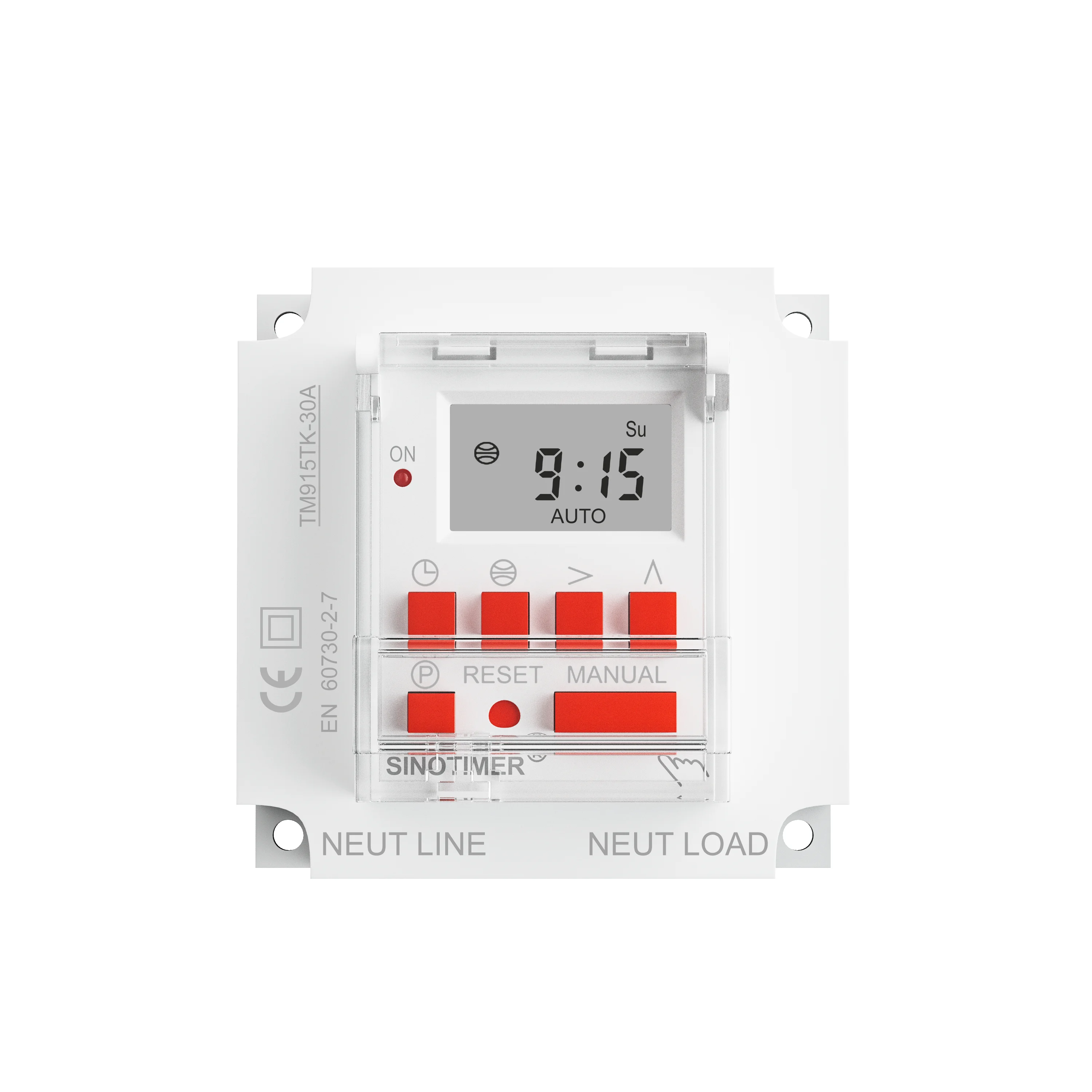 TM915T 85-265VAC Astronomical Timer Switch 30A for Automatic Calculation of Sunrise and Sunset in Latitude and Longitude