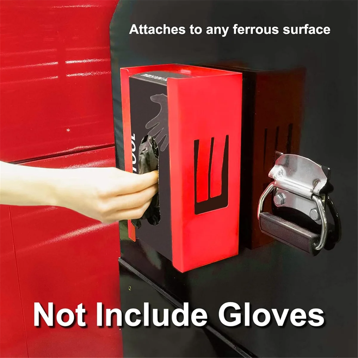 AA98 Magnetic Glove/Tissue Dispenser, 8LBS Capacity,Glove Dispenser Wall Mount, Glove Box Holder, Glove Holder for Wall Mount