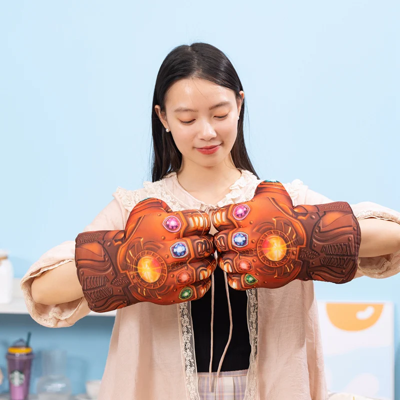 Cartoon Pattern Printed Large Boxing Gloves Halloween Cosplay Green Giant Hulk Spider Fist Game Props Anime Action Figure Gifts - view 3