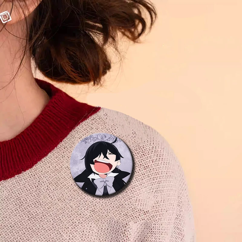 TV Animation The Case Study of Vanitas Button Lapel Pin Handmade Brooches for Clothes Decoration