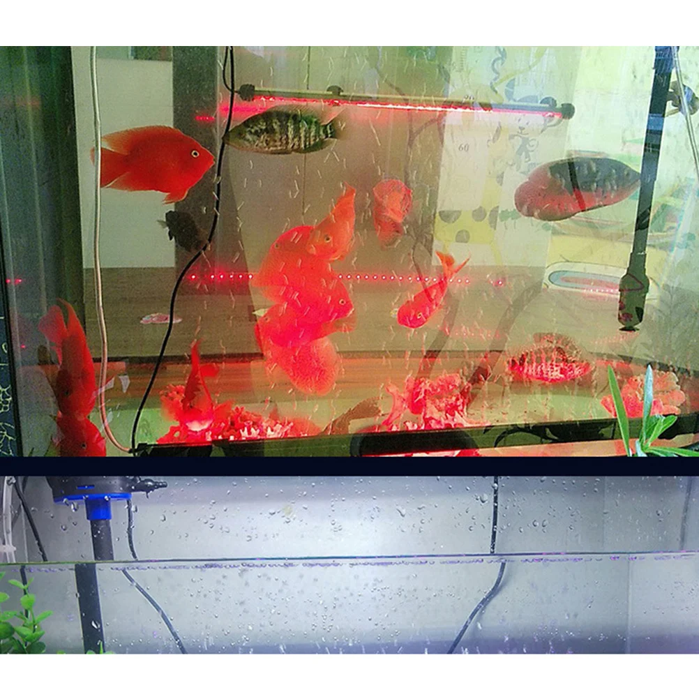 

Color Changing Lamp 7-Color Led Aquarium Light Fish Tank Light For Fish Tank Plant Growth Lamp -15 Eu Plug Black