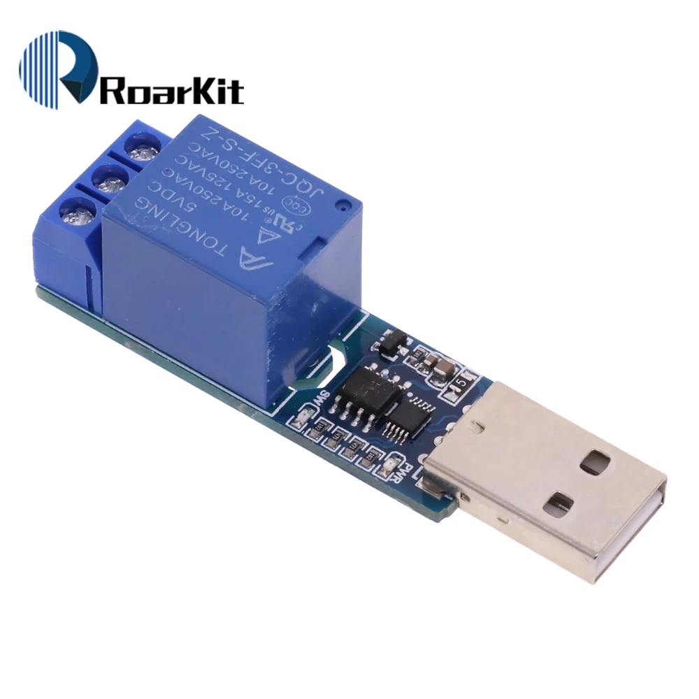 LCUS-1 moduł przekaźnika USB 5V 10A CH340 konwerter elektroniczny PCB USB inteligentny przełącznik sterujący do arduino