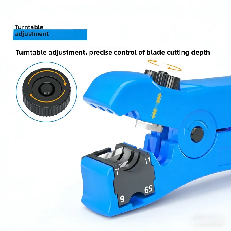Adjustable flat wire stripper Multifunctional Automatic Wire Stripping Pliers Cable Stripping Knife Coaxial cable stripper