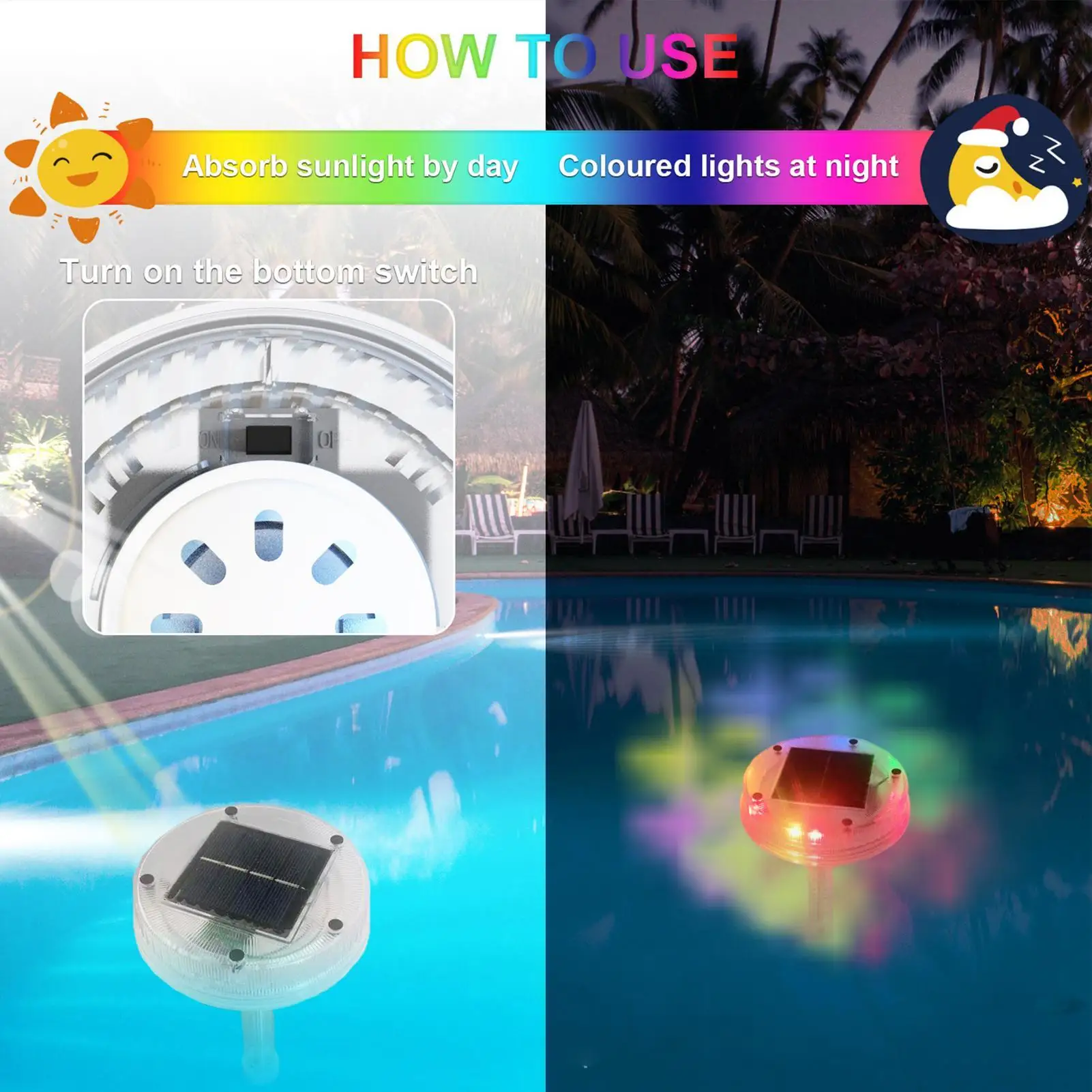 

Pool Temperature Meter Floating Easy Read Shatter Resistant Solar-Powered Water Monitor Pool Temperature Temperature Meter