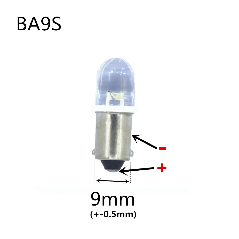 20PCS DC BA9S DC3V LED BA9S 4.5V BA9S 6V LED BA9S 8V LED BA9S 12V LED BA9S 18V 24V BA9S LED 6V BA9S 30V red blue green yellow