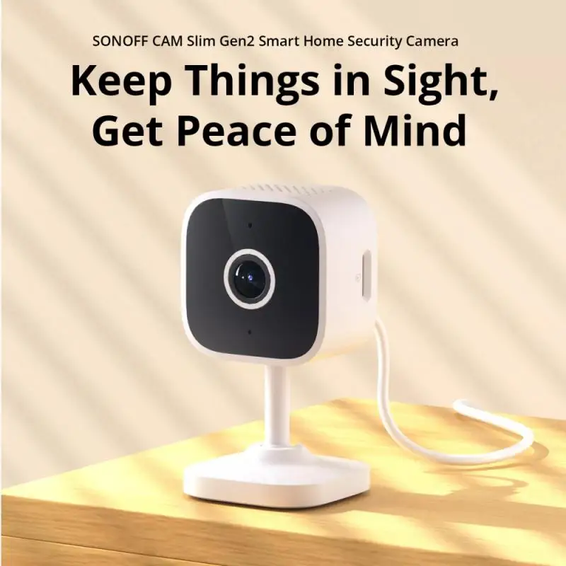 SONOFF CAM Slim Gen2 WiFi Smart Home Security Camera 1080P HD Motion Detection Two-way Audio Night Vision Support Alexa Google