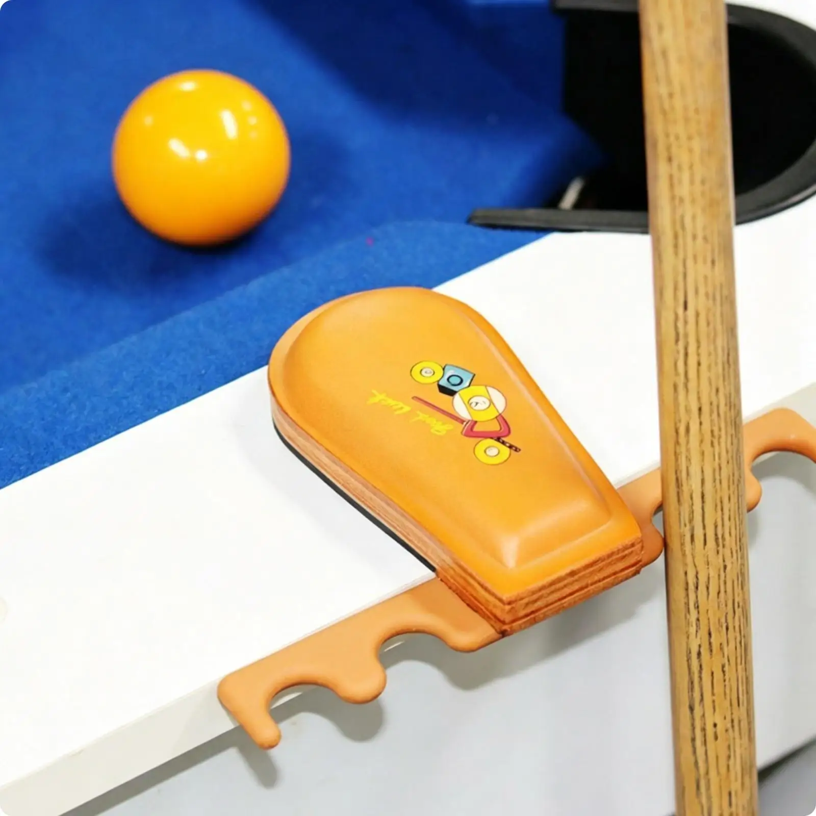 Support de repose-couche de billard à base plate pour rangement de salle de jeux