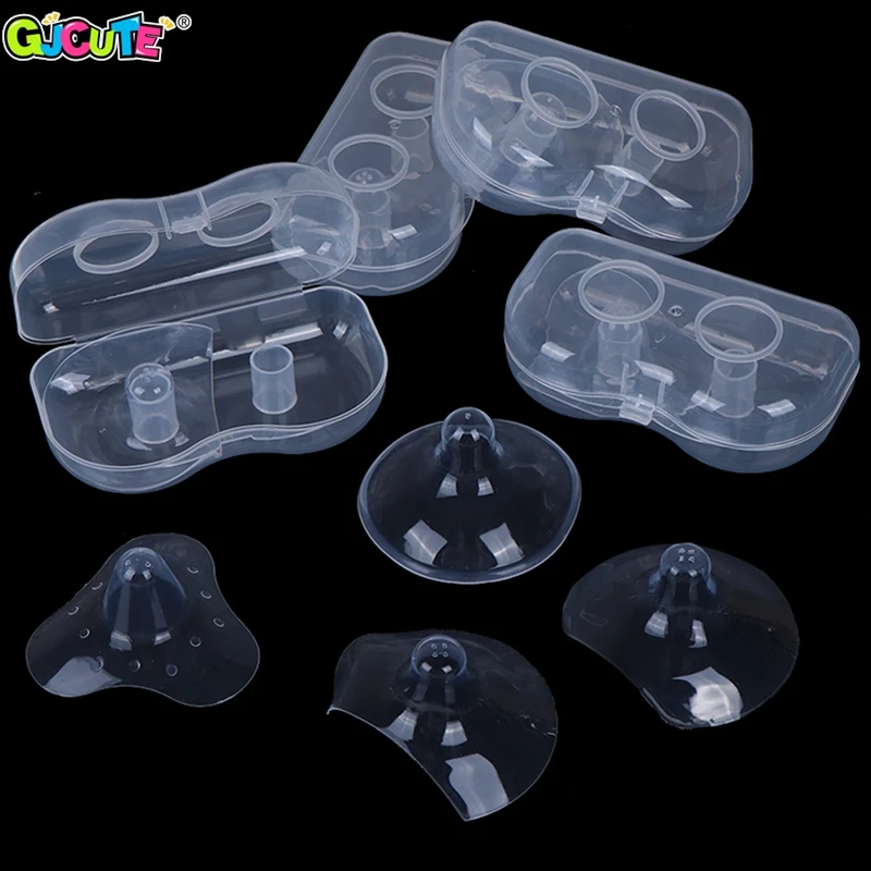 

2Pcs Silicone Nipple Protectors Feeding Mothers Nipple Shields Protection Cover Baby Feeding Breast Pacifier Covers