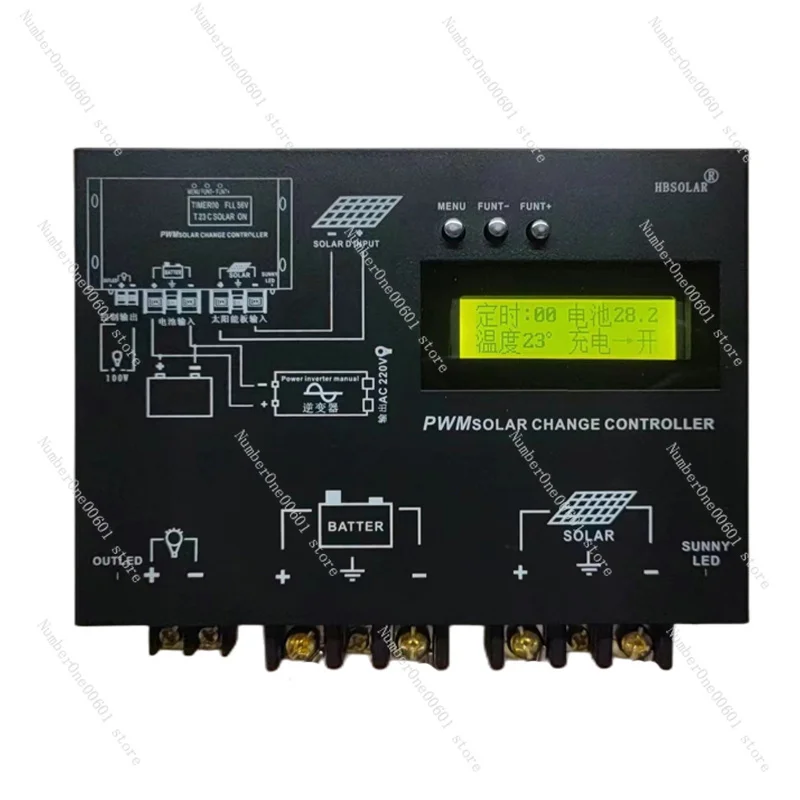 

Solar Controller 12v24v48v60V96V Fully Automatic Universal 3000W High-power Photovoltaic Panel