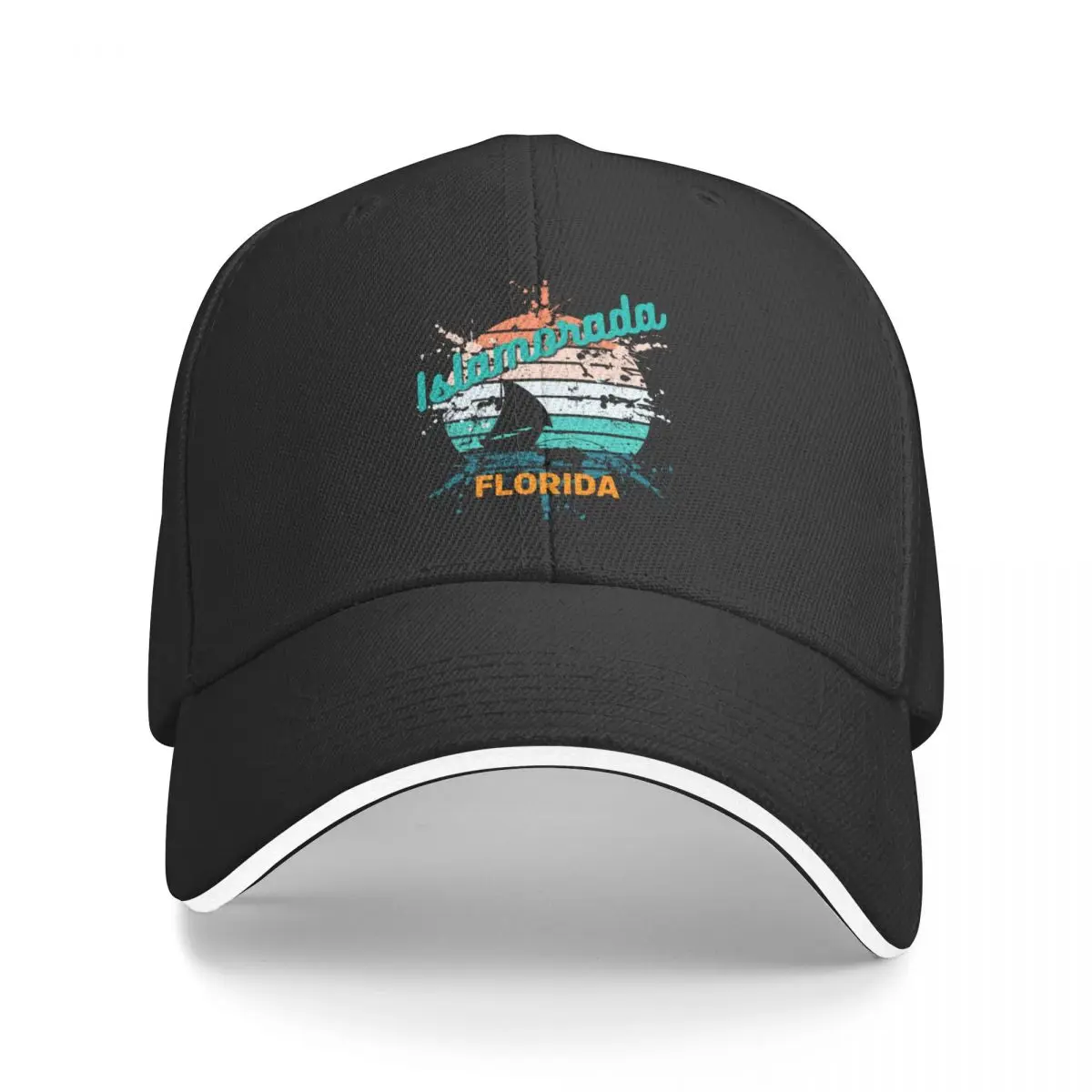 

Islamorada Florida Retro Vintage Exploding Sunset Baseball Cap cute Sunscreen Women Caps Men's