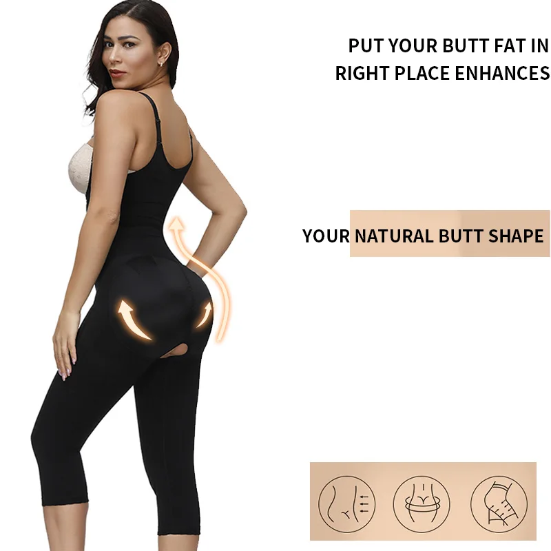 Colombian Girdles Shapers Post Surgical Waist Trainer Women\'s Open Bust Tummy Control Shapewear Thigh Trimmer Butt Lifter Fajas