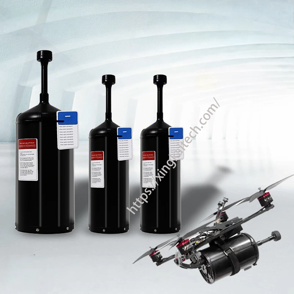 FPV Optical Fiber Drone Kit Lightweight Fiber 20km 25km 30km Fibre Optic Image Data Module for Fibre Optical Communication