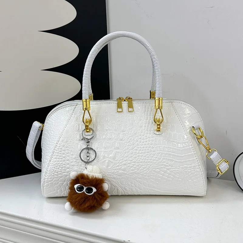 

Crocodile Pattern Shoulder Bag Women's New Trendy Fashion Handbag Large Capacity Oblique Span Bag Bags for Women