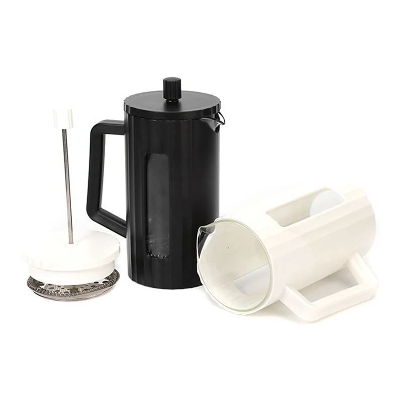 SEWS-French Press Coffee Maker High Borosilicate Glass House Coffee Brewer Milk Foam Frother Barista Tea Maker