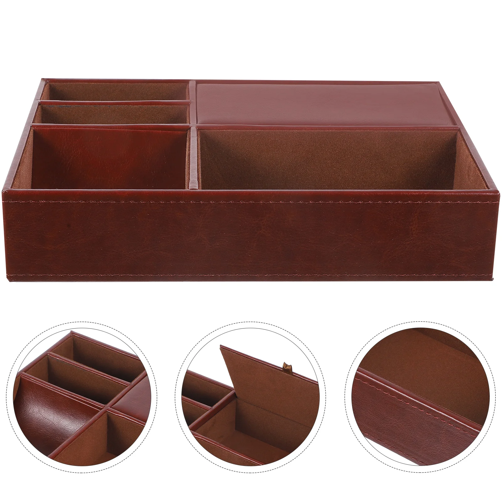 

Retro Style Storage Box For Jewelry Watch Keys Glasses Organizer Bedside Dresser Desktop Decorative Treasure Case