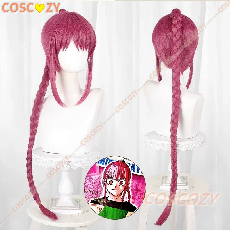 Cosplay Anime Sakamoto Days Lu Shaotang Wutang Cosplay Wig Red Long Braided Ponytail Halloween Women Props Party Con Wigs