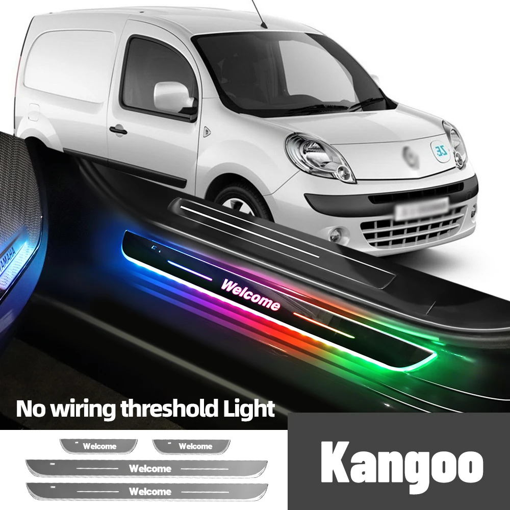 

For Renault Kangoo 1 2 1997-2020 2008 2013 2019 Car Door Sill Light Customized Logo LED Welcome Threshold Pedal Lamp Accessories